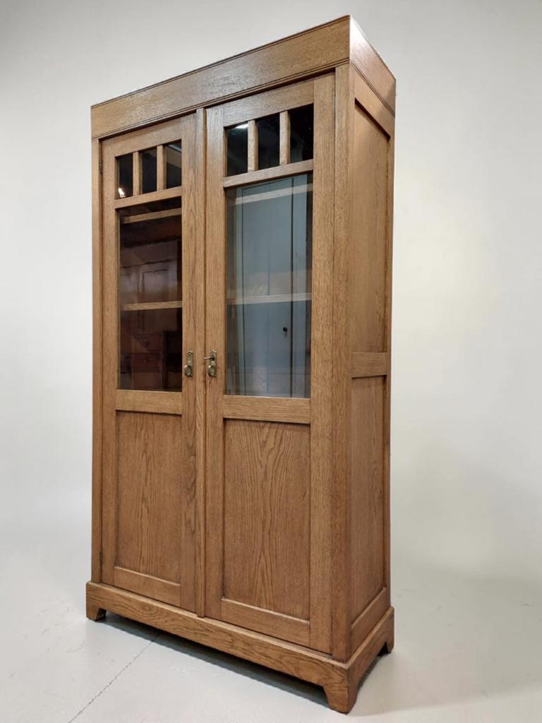antieke kast boekenkast art deco vitrinekast, Ophalen