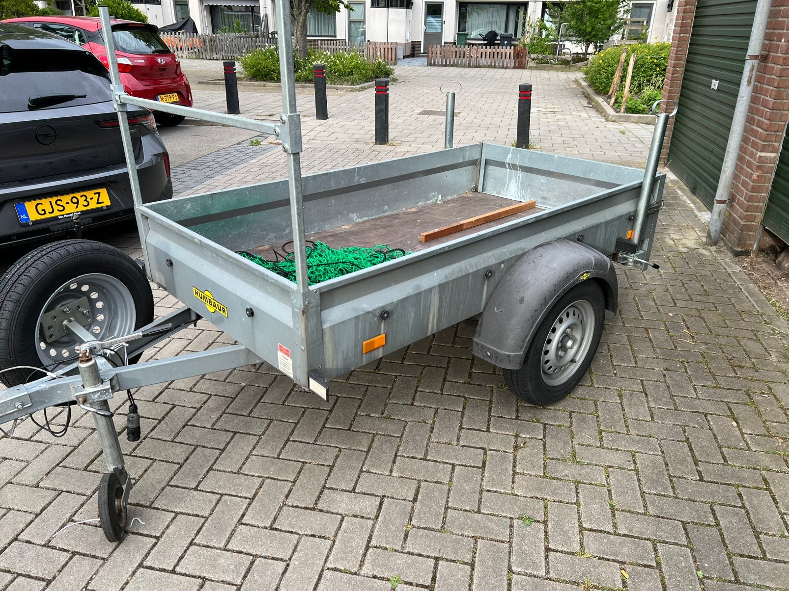 Humbaur Aanhanger met reservewiel, goede banden, Auto diversen, Aanhangers en Bagagewagens, Ophalen, Gebruikt