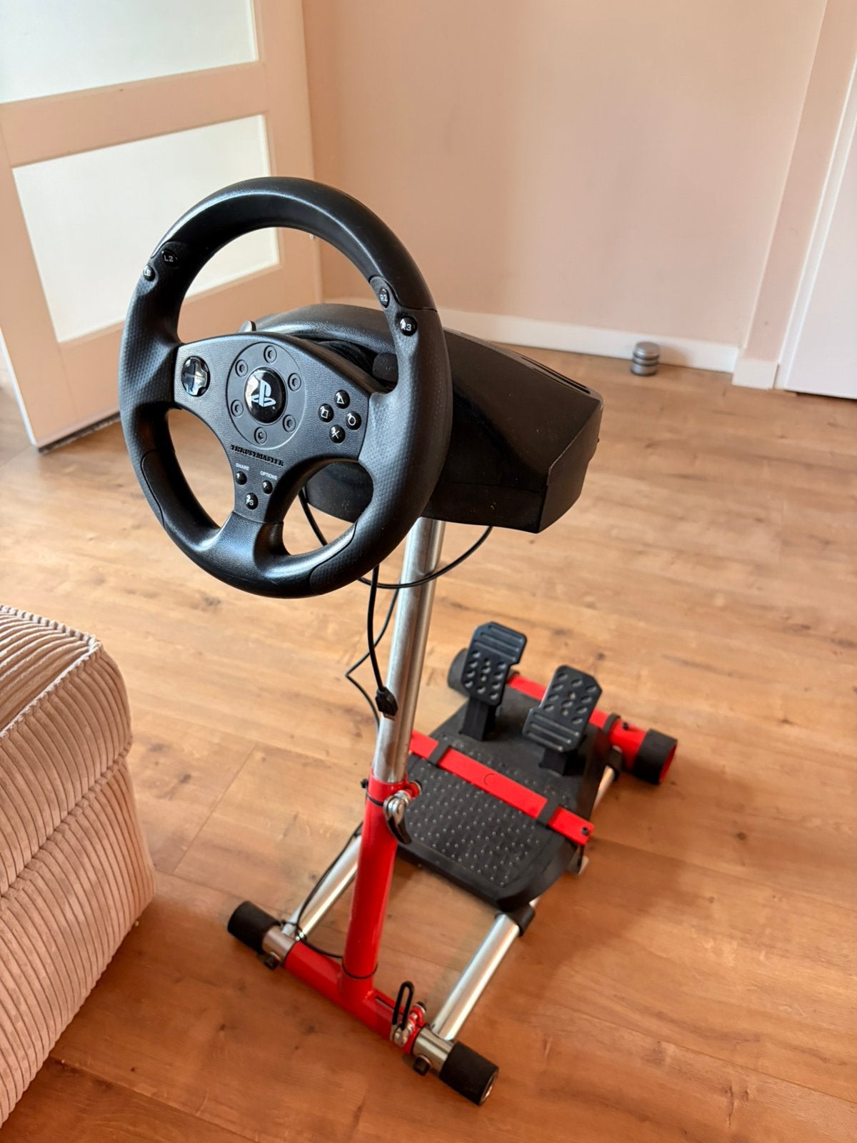 Wheel Stand Pro incl Thrustmaster T80, Spelcomputers en Games, Ophalen, Zo goed als nieuw, Playseat of Racestoel, PlayStation 4