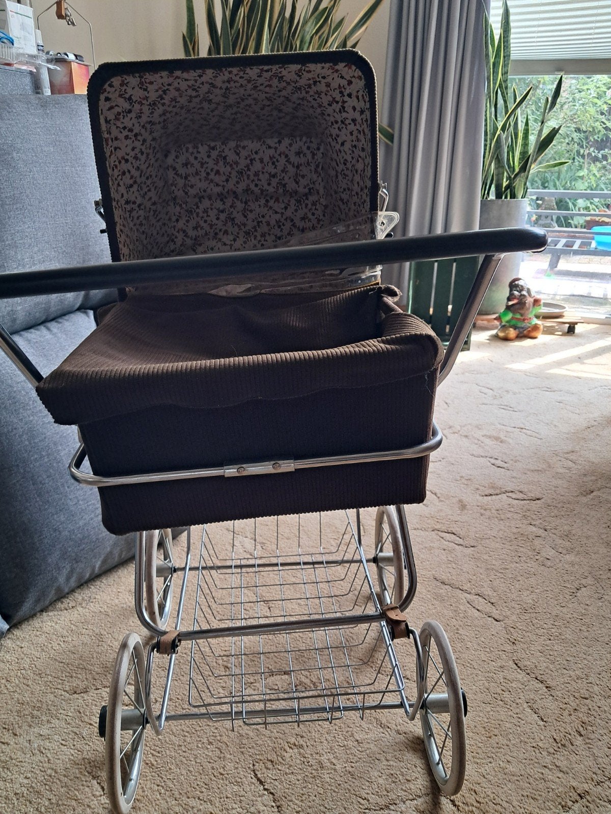 Vintage kinderwagen - Merk en model onbekend, Gebruikt, Met reiswieg, Ophalen, Kinderwagen