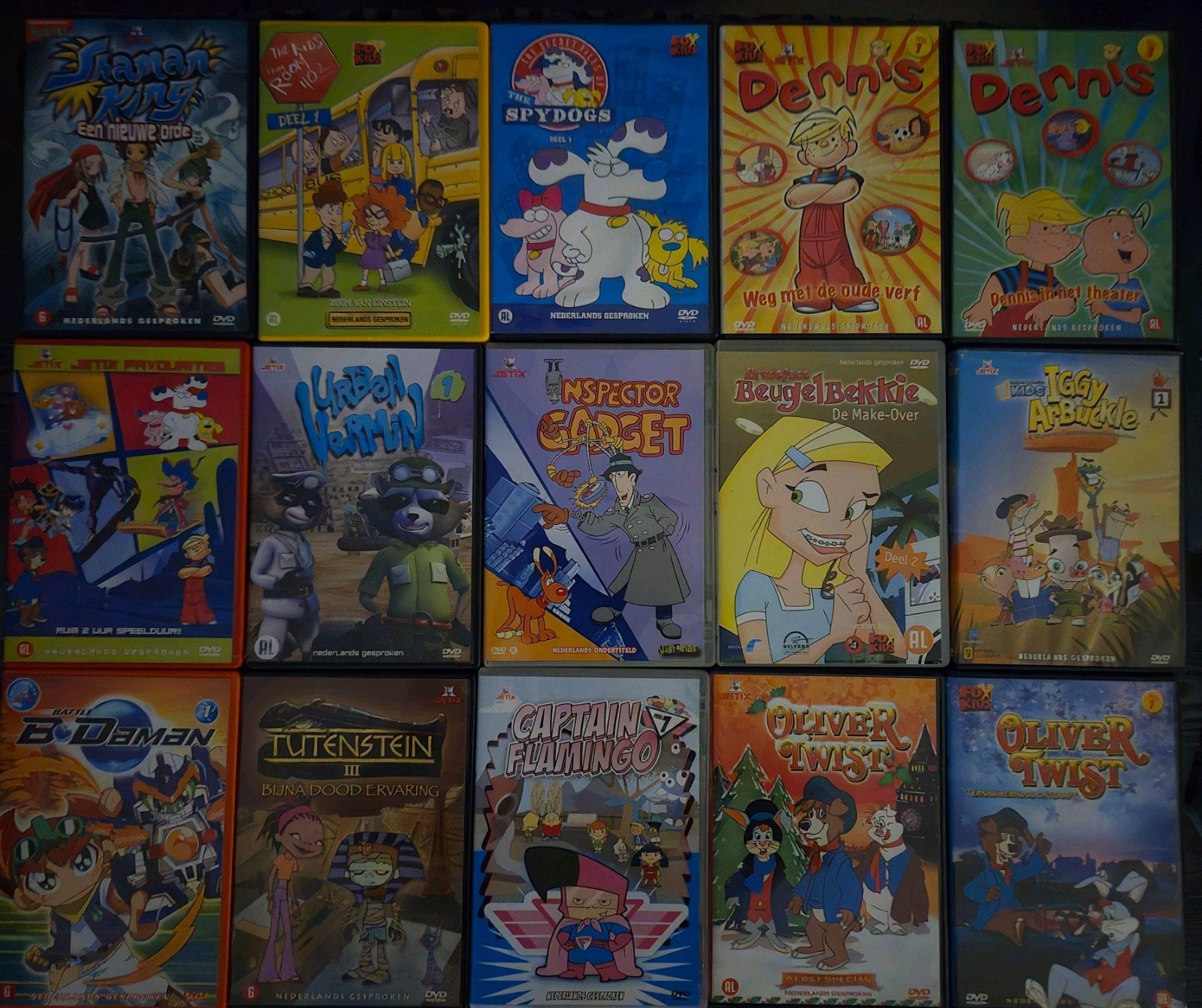 Grote collectie Foxkids en Jetix animatiefilms op DVD, Alle leeftijden, Overige soorten, Zo goed als nieuw, Kinderprogramma of -film