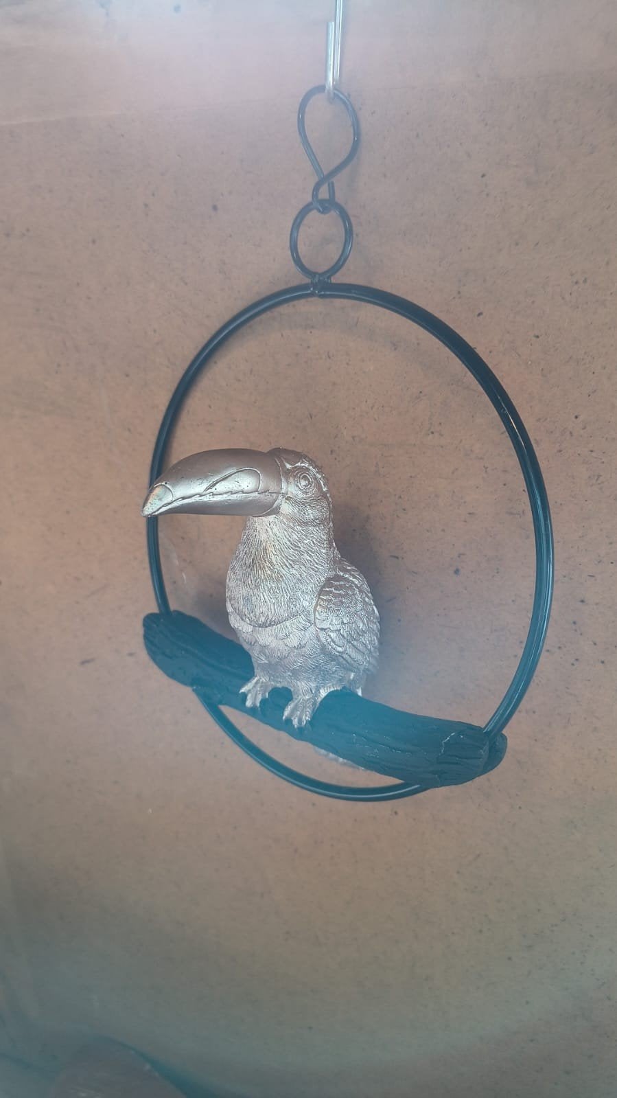 Decoratieve Toekan Hanger - Goudkleurig, Ophalen of Verzenden
