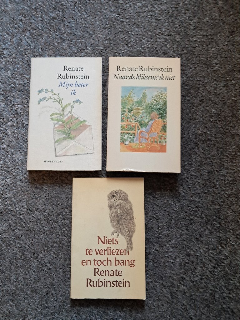 Renate Rubinstein 3 boeken, Verzenden, Gelezen, Renate Rubinstein