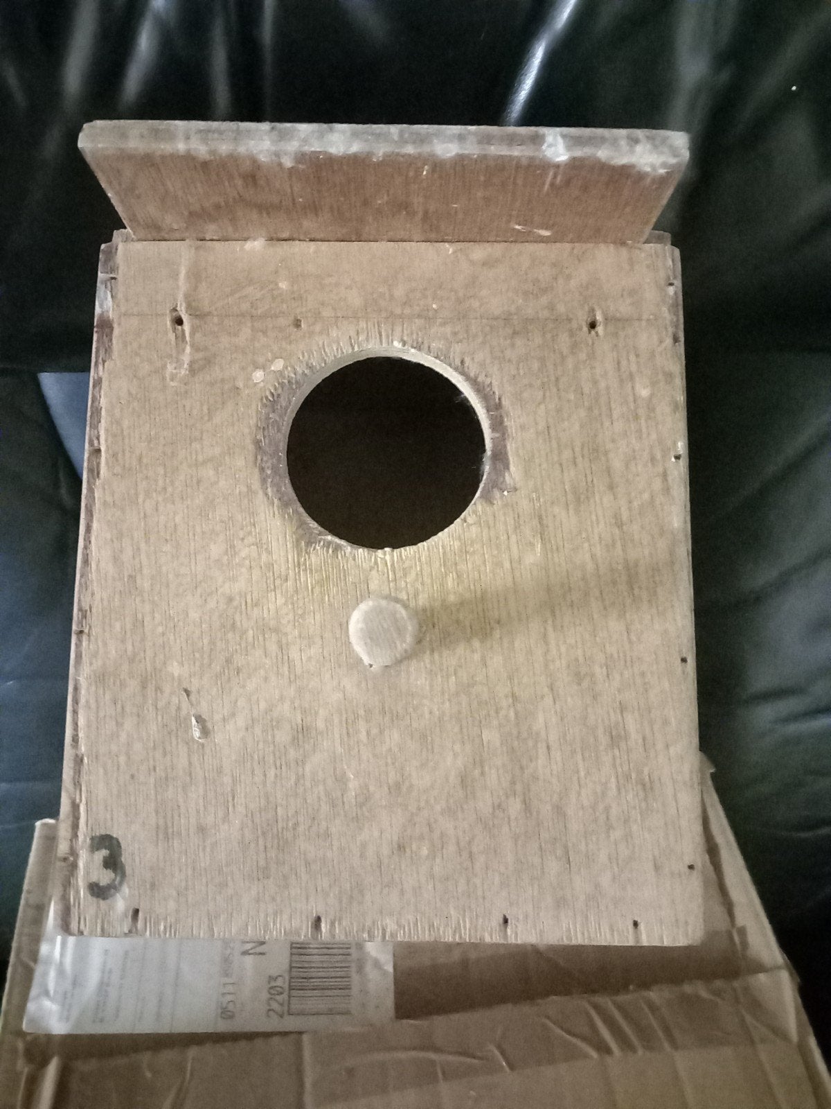 2 vogel nestje, Dieren en Toebehoren, Ophalen, Gebruikt, Hout, Vogelkooi