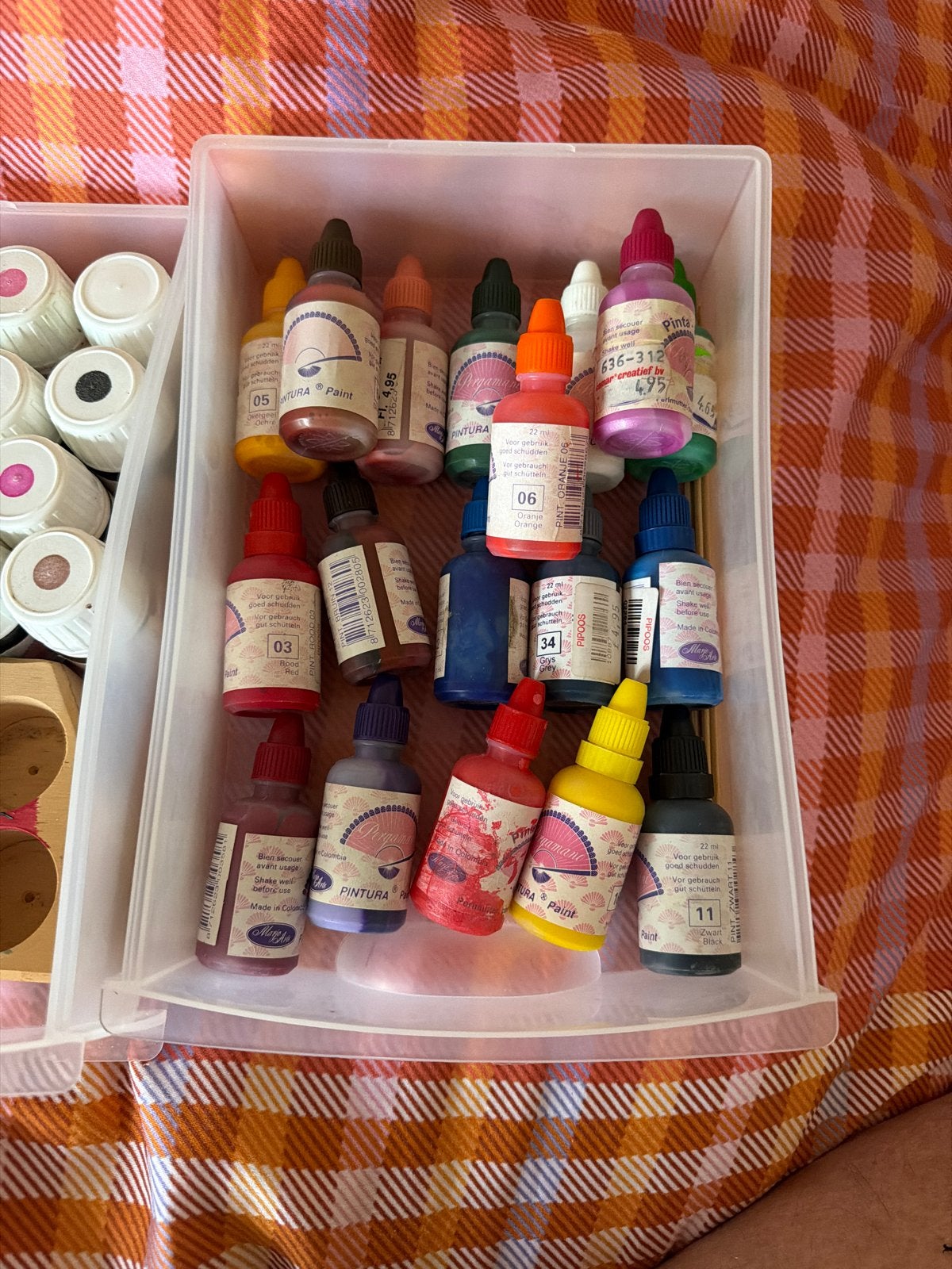 Grote knutselset met verf, stiften en gereedschap, Ophalen, Gebruikt, Overige thema's, Meerkleurig