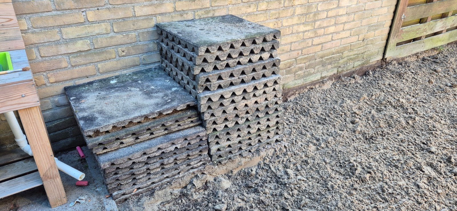 Rubberen tegels 50x50 cm, diverse diktes, Ophalen, Gebruikt, Overige typen, Rubber