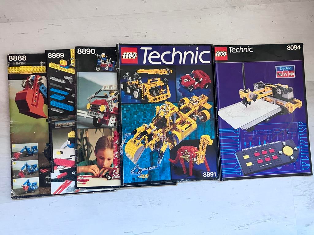 LEGO Technic Boeken Jaren '80 - 8888, 8889, 8890, 8891, 8094, Ophalen, Gebruikt, Lego, Accessoire
