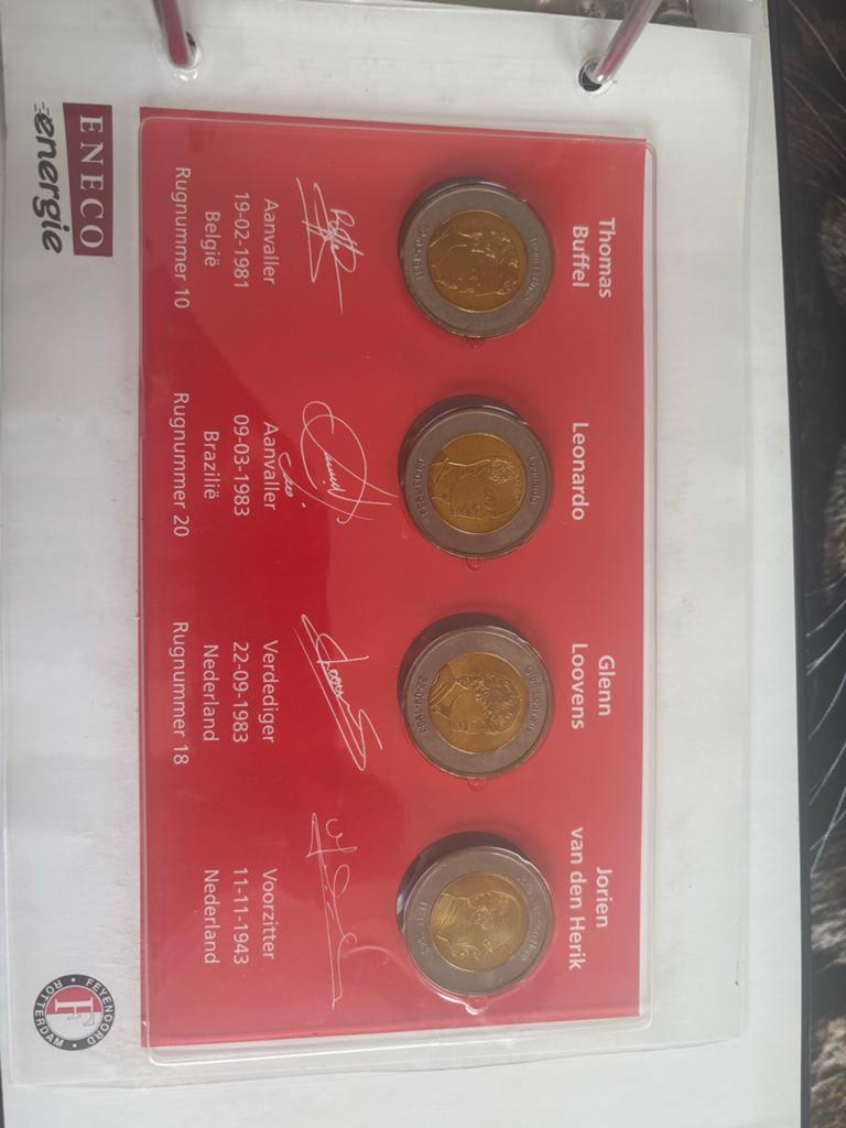 Feyenoord munten collectie, Postzegels en Munten, Ophalen, Koningin Beatrix, Euro's, Setje