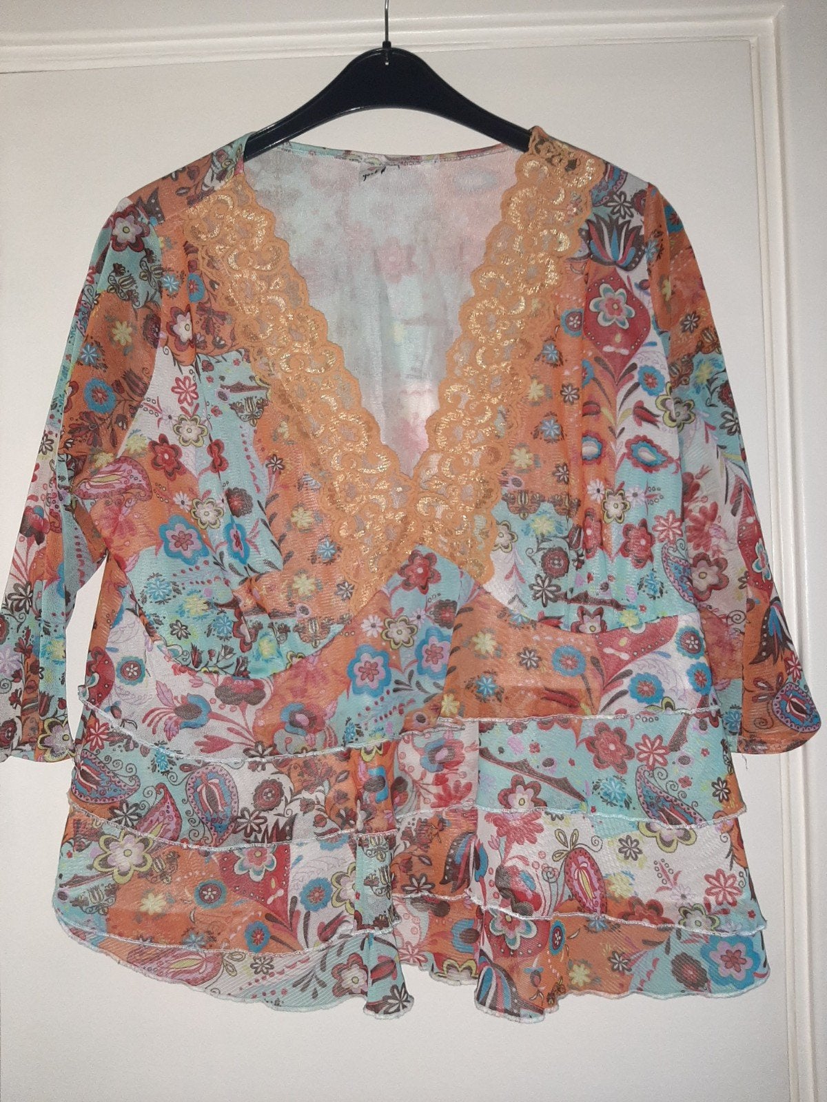 YOEK top maat 44-46, Yoek, Shirt of Top, Zo goed als nieuw, Meerkleurig