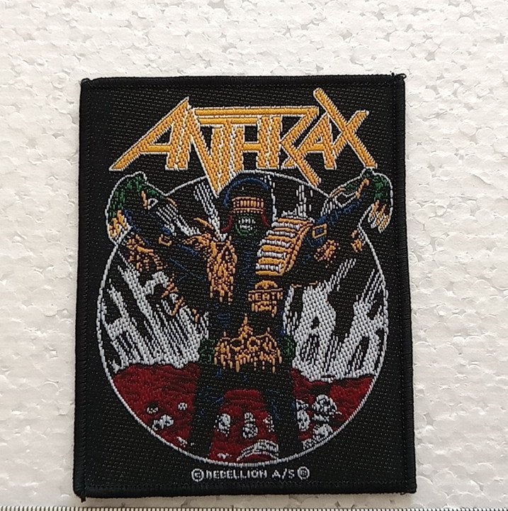 Anthrax leuke nieuwe officiele judge death patch a15 metal, Verzenden, Nieuw, Kleding
