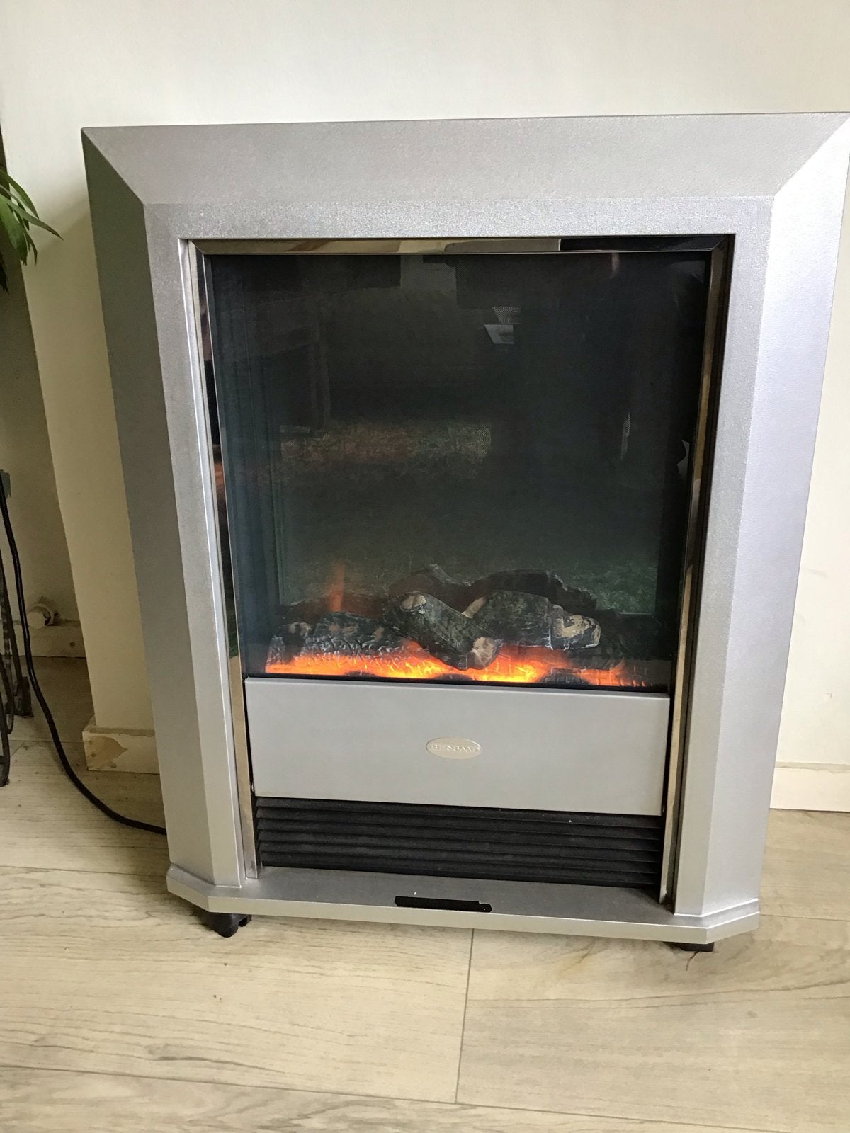 Benraad Elektrische sfeerhaard met verwarming, Huis en Inrichting, Ophalen of Verzenden, Gebruikt, Vrijstaande haard, Elektrische haard