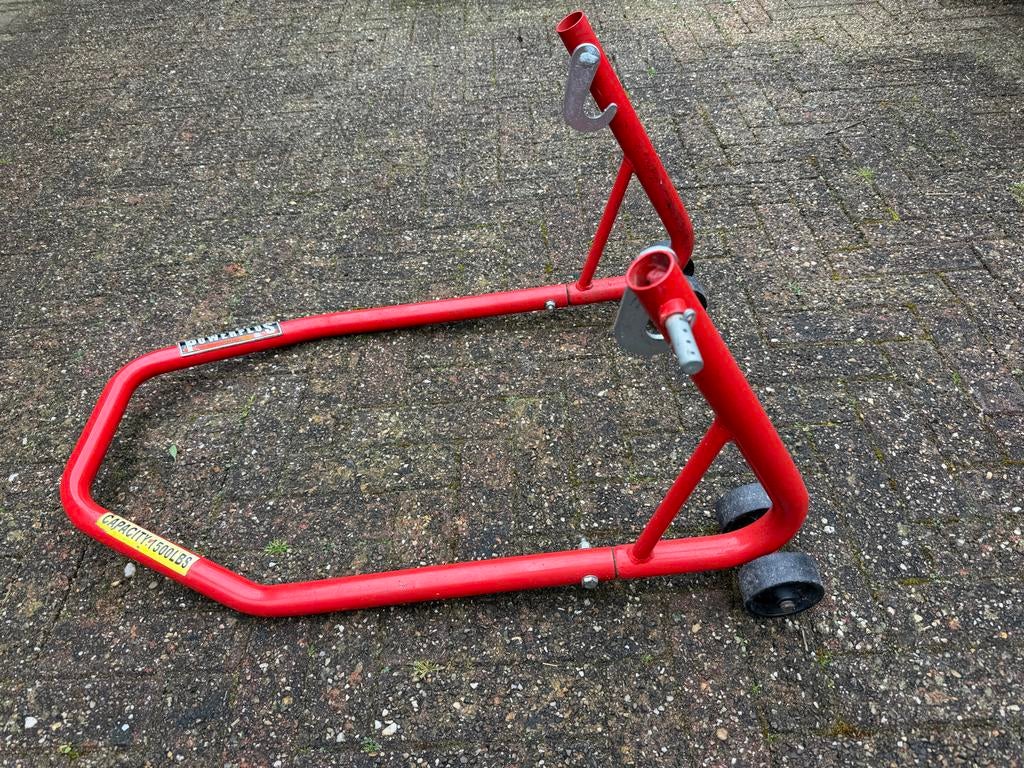 Powerplus Tools Motorfiets Standaard - Rood, Ophalen of Verzenden, Gebruikt