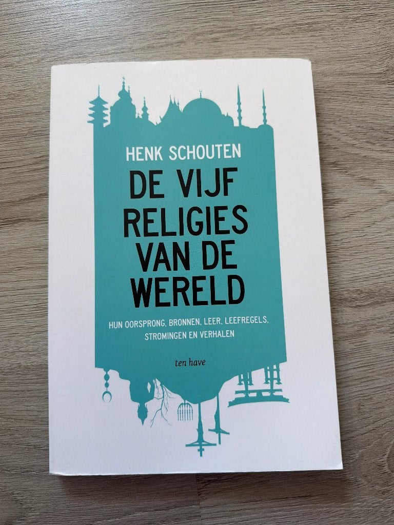 De vijf religies van de wereld, Boeken, Zo goed als nieuw, Henk Schouten, Beta, HBO