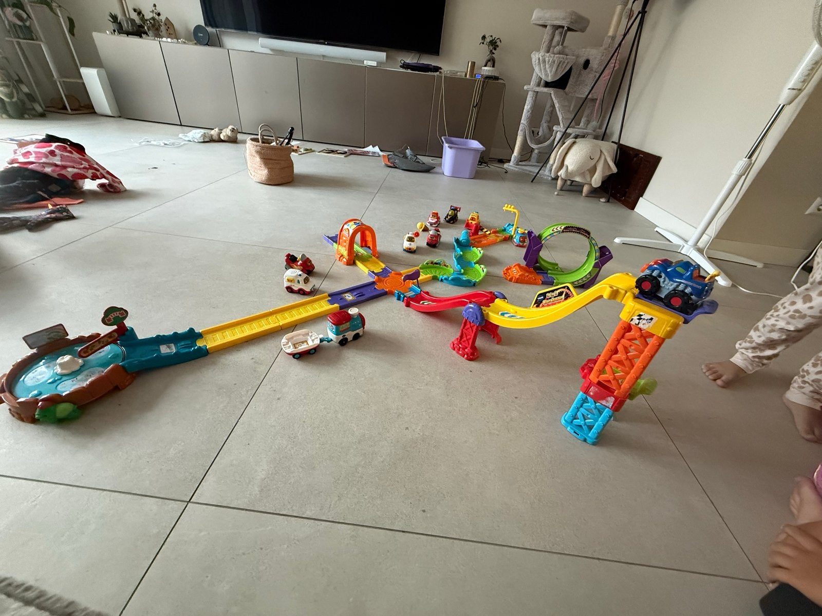 VTech Toet Toet Auto's Racebaan en Speelset, Kinderen en Baby's, Speelgoed | Speelgoedvoertuigen, Ophalen, Zo goed als nieuw