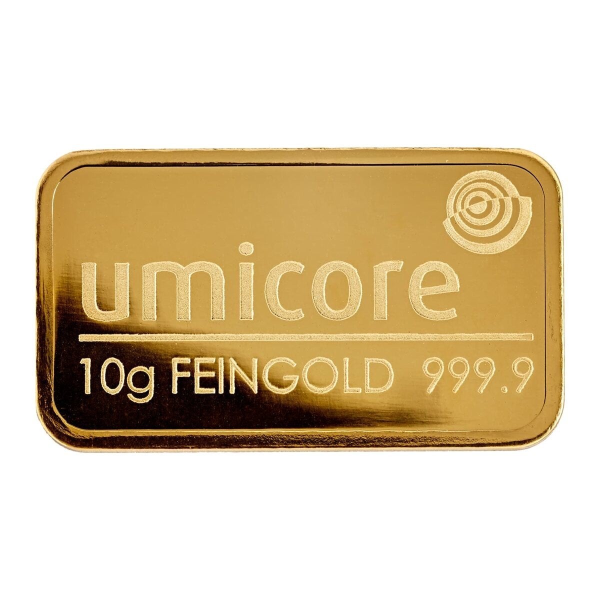 Umicore 10g Fijngoud 999.9 Baar met Certificaat, Ophalen of Verzenden, Goud
