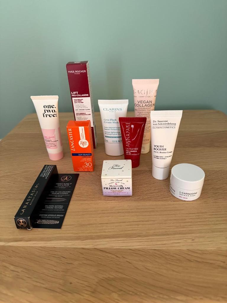 10 samples van High End gezichtsverzorgingprodukten, Ophalen, Nieuw, Gehele gezicht, Verzorging