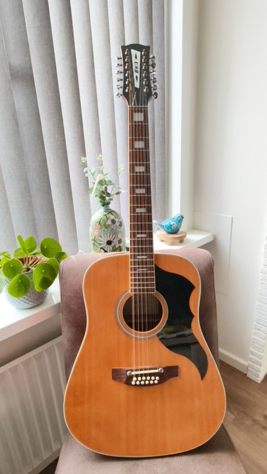 EKO Ranger 12 Vintage Reissue - 12 snarige gitaar, Ophalen, Zo goed als nieuw, Western- of Steelstringgitaar, 12-snarig
