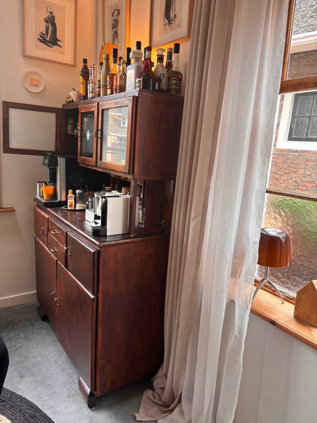 Vintage Koffiebar / Koffiekast - Oud Kastje, Ophalen