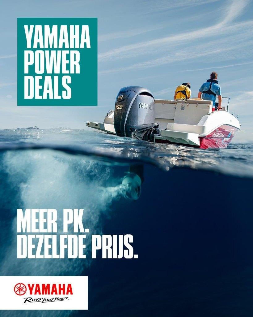Yamaha Power Deals | Kortingen en verlengde garantie, 5 tot 10 pk, Ophalen of Verzenden, Zo goed als nieuw, Buitenboordmotor