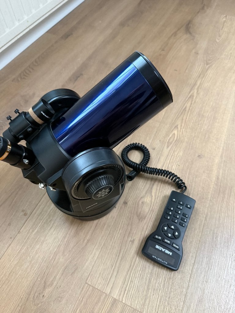 Meade ETX-90EC Spiegeltelescoop met Autostar controller, Ophalen, Gebruikt, 80 tot 200 mm, Spiegeltelescoop (reflector)