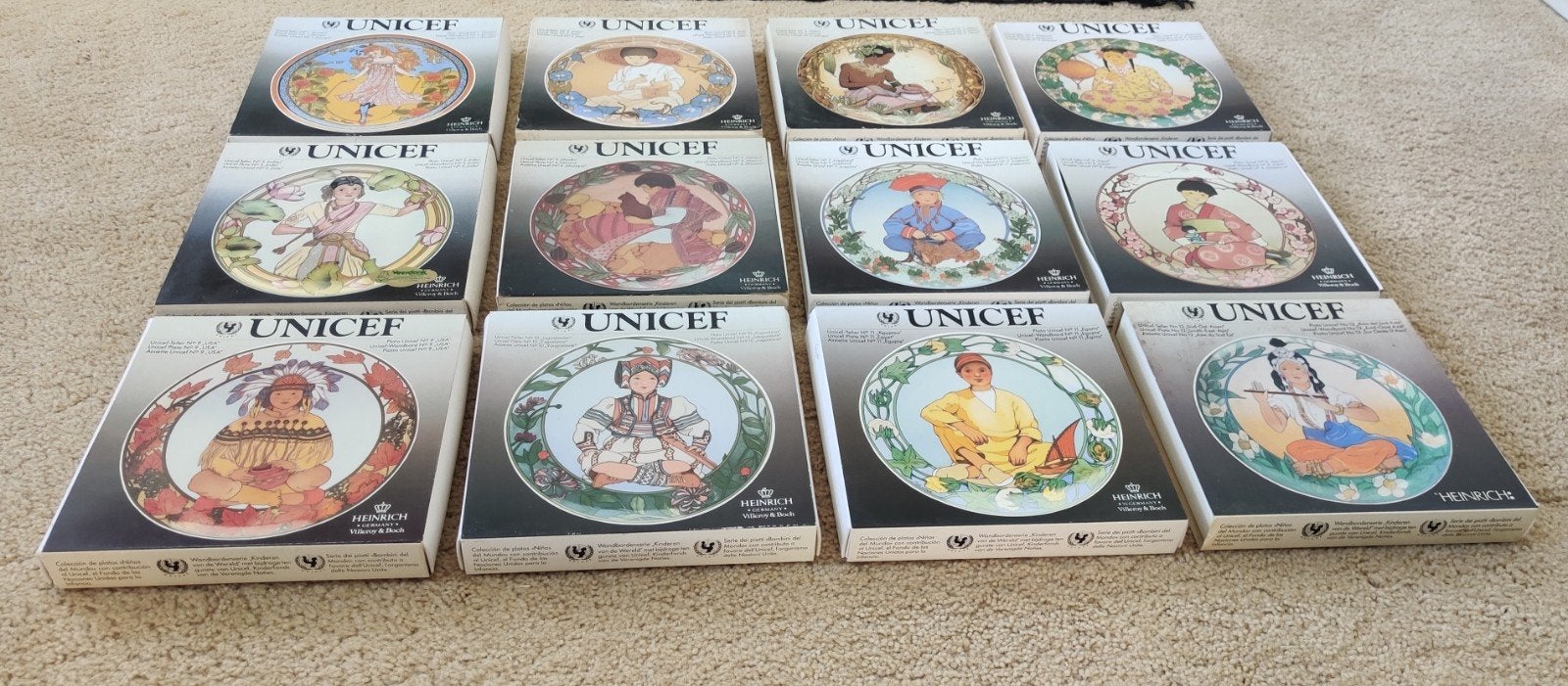Complete set Unicef wandborden serie Kinderen van de wereld, Ophalen of Verzenden, Buitenland