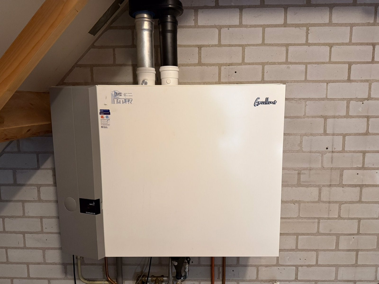 Nefit Ecomline Excellent HR gasketel met ingebouwde boiler, Doe-het-zelf en Verbouw, Ophalen, 30 tot 80 cm, Gebruikt, Hoog rendement (Hr)