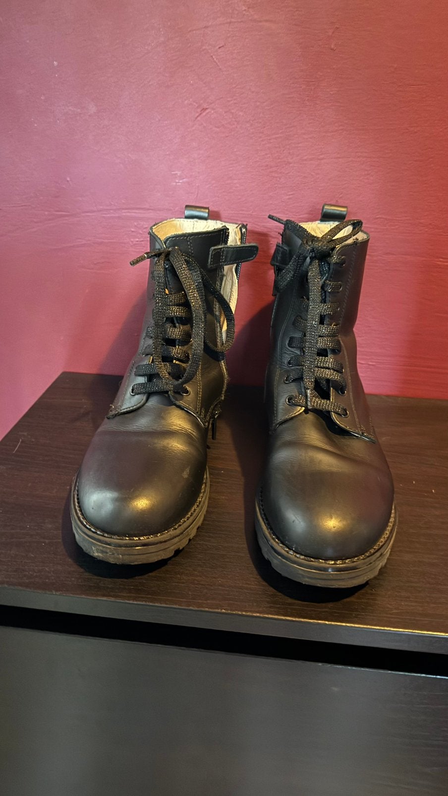 Leren booties Patrizia Pepe maat 35, Gebruikt, Meisje, Ophalen of Verzenden, Laarzen