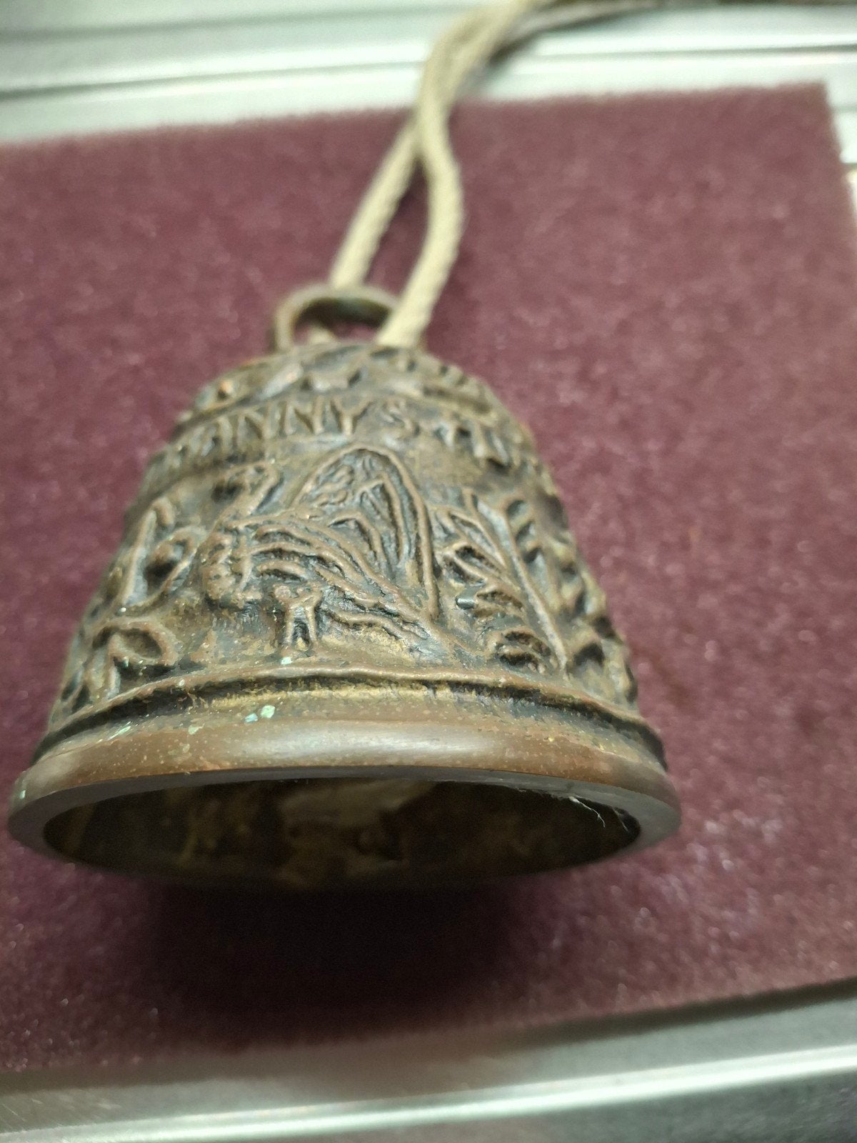 antieke  bronzen  bel, Ophalen of Verzenden