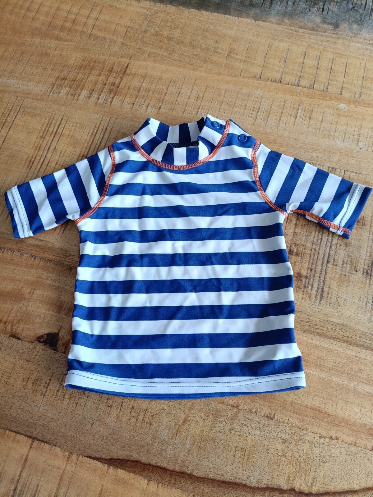 Hema UV-zwemshirtje blauw-wit gestreept maat 62/68, Kinderen en Baby's, Maat 62, Ophalen of Verzenden, Zo goed als nieuw, Hema