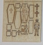 doodskist voor het poppenhuis  met skelet 131664, Ophalen of Verzenden, Nieuw, Overige typen, Halloween of Griezel