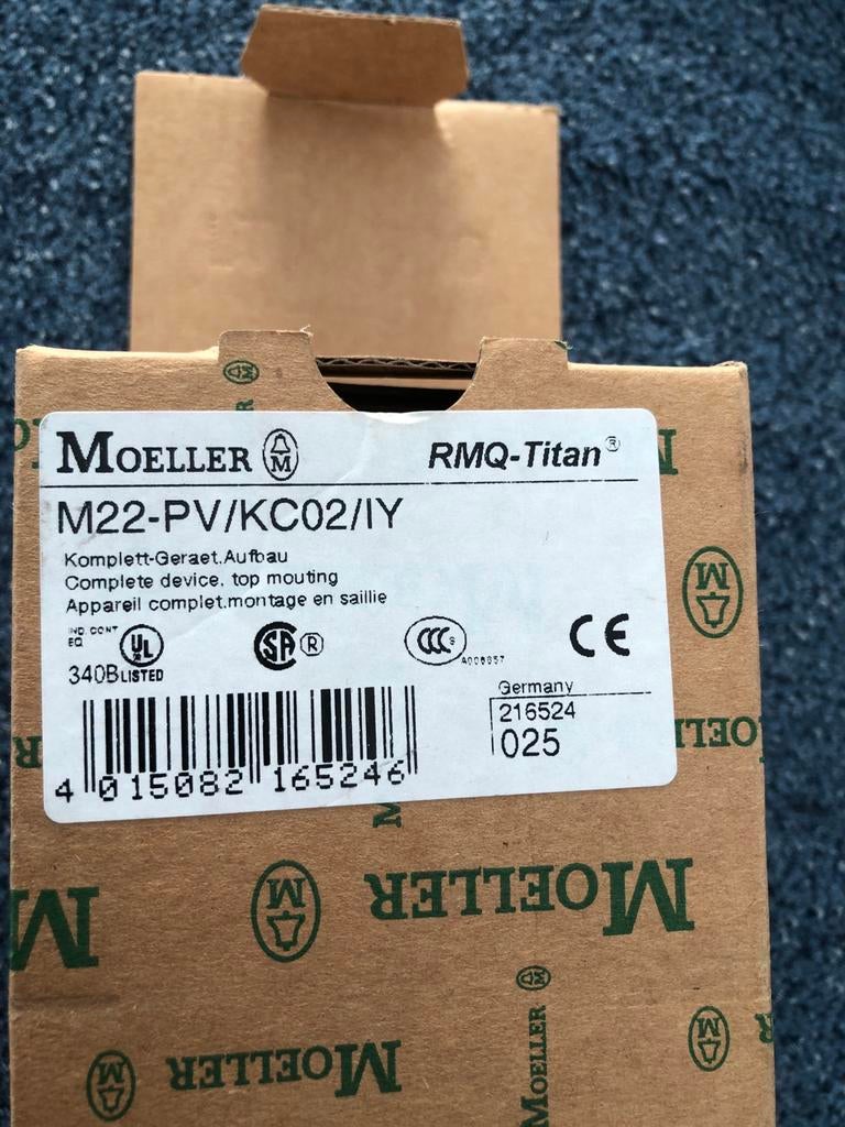 Moeller RMQ-Titan M22-PV/KC02/IY Noodstop Drukknop Nieuw, Ophalen of Verzenden, Nieuw, Schakelaar