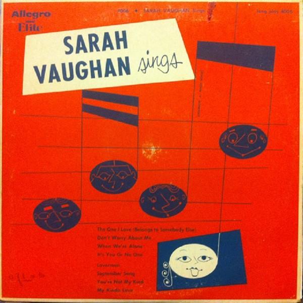 Sarah Vaughan – Sarah Vaughan Sings 1953 vocal jazz 10", Gebruikt, 10 inch, Originele persing, Ophalen of Verzenden