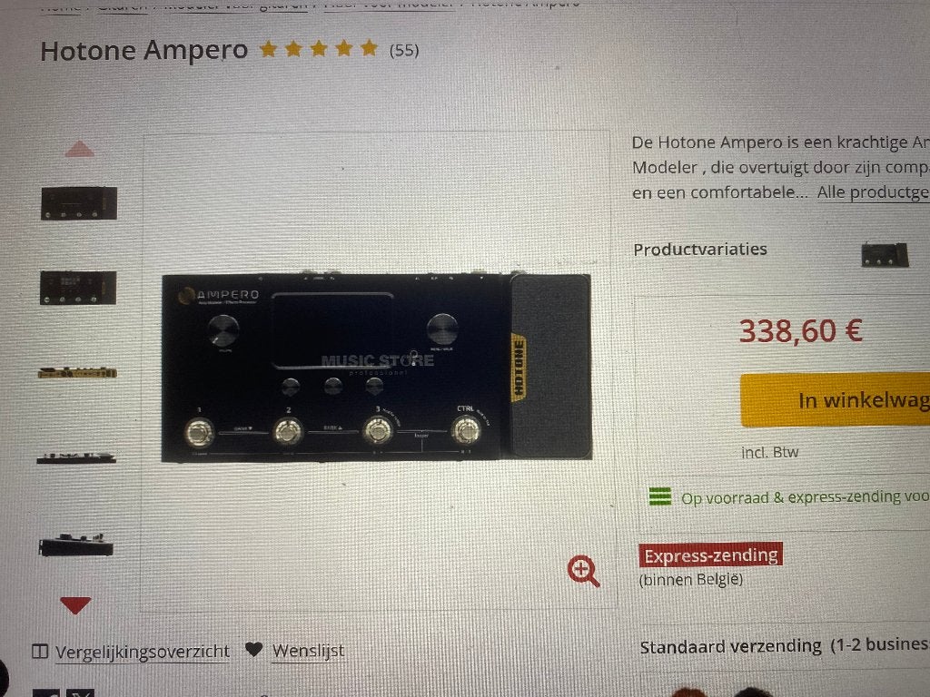 AMPERO HOTONE, Ophalen, Zo goed als nieuw, Multi-effect