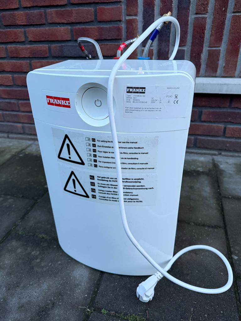 10 liter boiler franke .143, Huis en Inrichting, Ophalen of Verzenden, Zo goed als nieuw