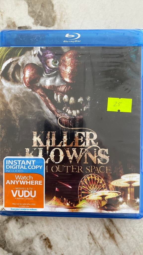 Killer klowns from outer space blu ray NIEUW, Ophalen of Verzenden, Nieuw in verpakking, Horror