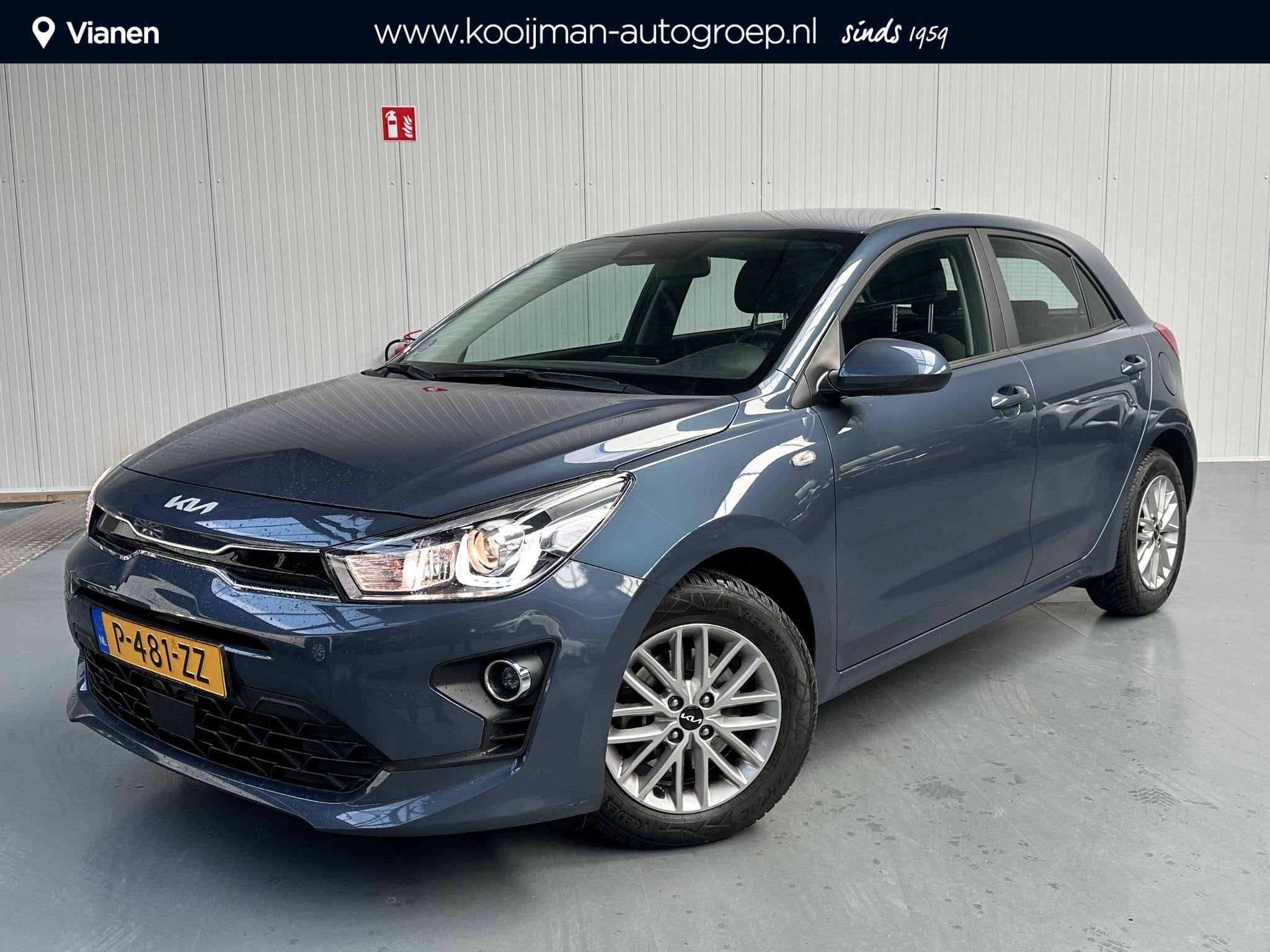 Kia Rio 1.0 T-GDi MHEV DynamicLine, Auto's, Gebruikt, Euro 6, Blauw, 49 €/maand