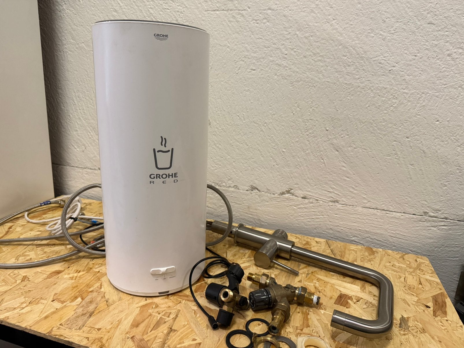 Grohe Red kraan 3in1 met boiler 7L, Ophalen, Zo goed als nieuw