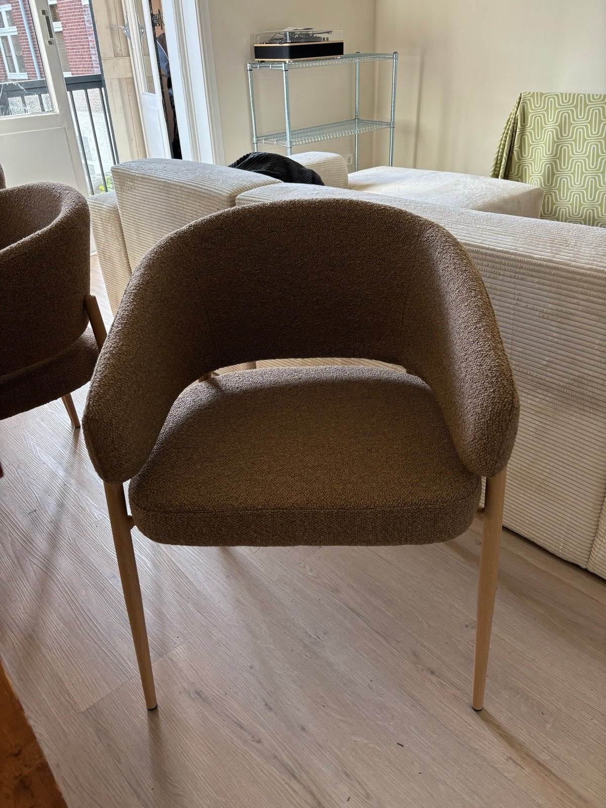 6 Gloednieuwe stoelen - Net uit de verpakking, Ophalen, Bruin, Nieuw, Stof