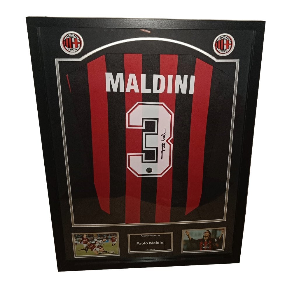 Gesigneerd shirt Maldini - Milan - met certificaat, Verzenden, Nieuw, Buitenlandse clubs, Shirt