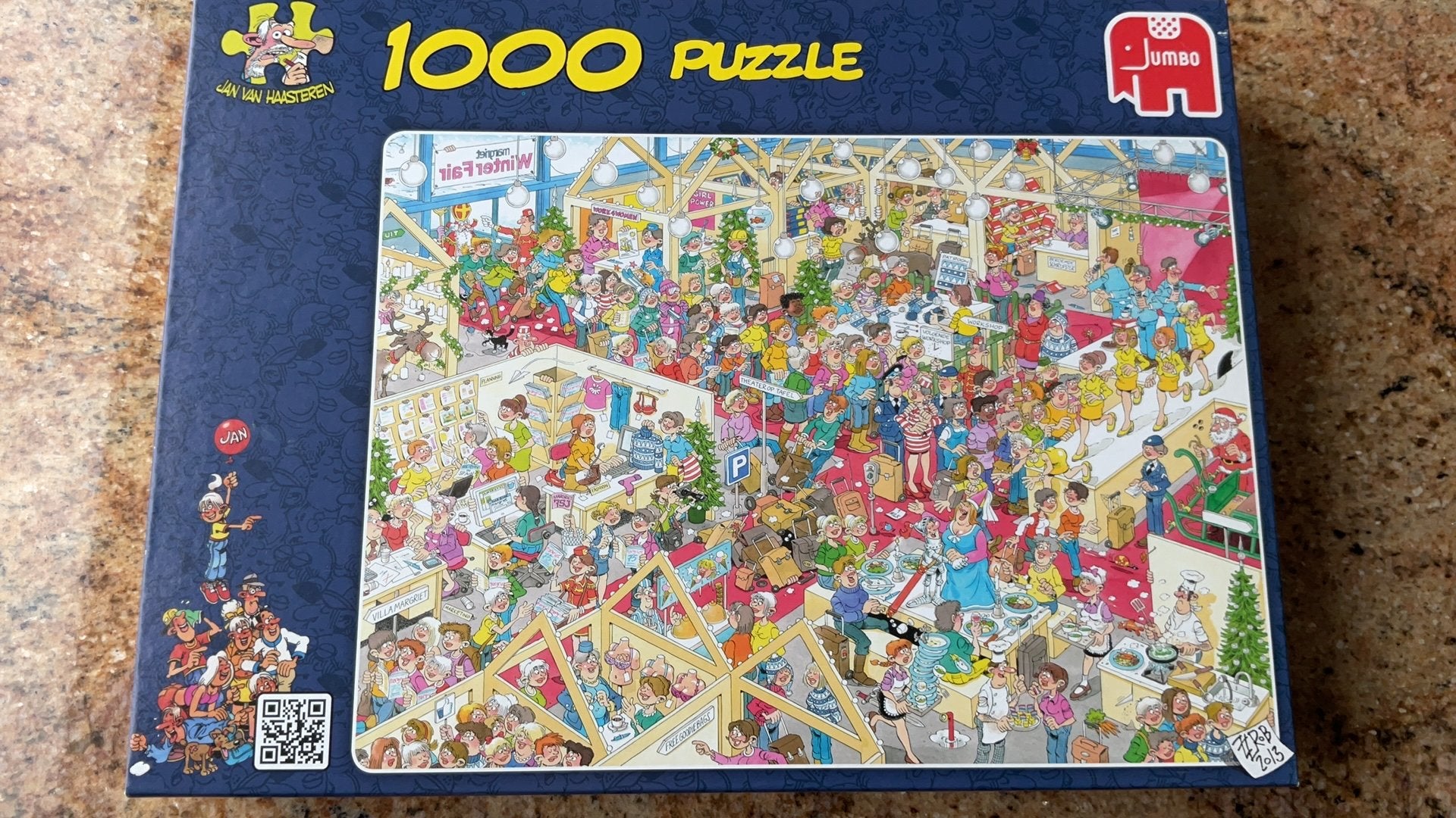 Jan van Haasteren, 1000 stukjes, de winter fair, Hobby en Vrije tijd, Denksport en Puzzels, Ophalen, 500 t/m 1500 stukjes, Zo goed als nieuw