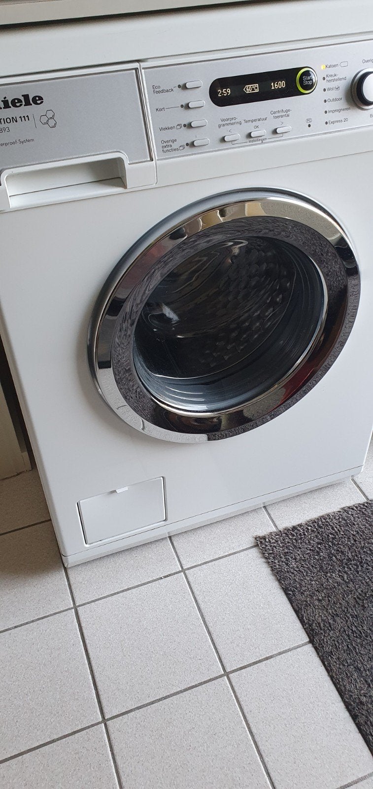 Miele W5893 WPS Edition 111 Wasmachine, keurig onderhouden!, 6 tot 8 kg, Gebruikt, 1600 toeren of meer, Voorlader