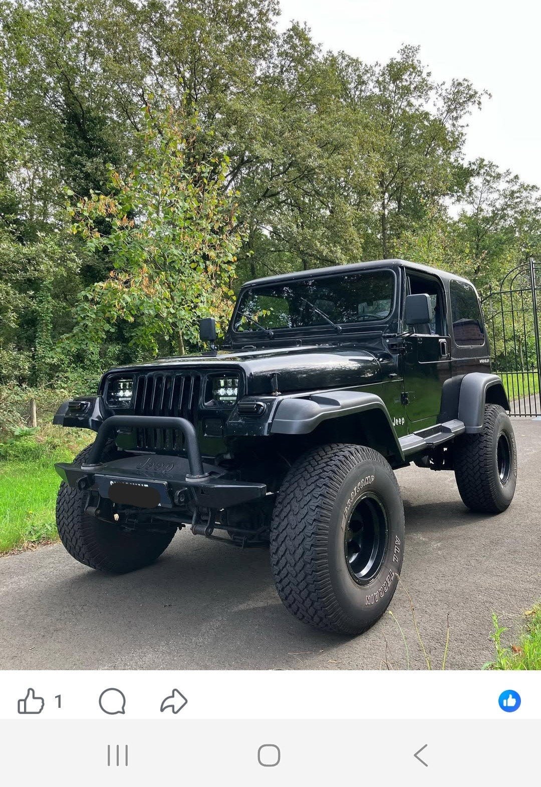 Jeep Wrangler YJ 4.0 L  Handgeschakeld, Auto's, Jeep, 4 stoelen, Zwart, Particulier, Wrangler