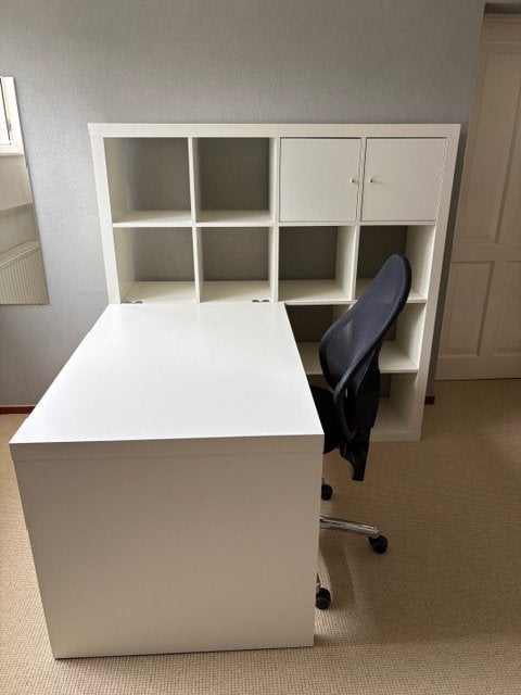 witte kallax kast, Ophalen, 100 tot 150 cm, 100 tot 150 cm, Zo goed als nieuw