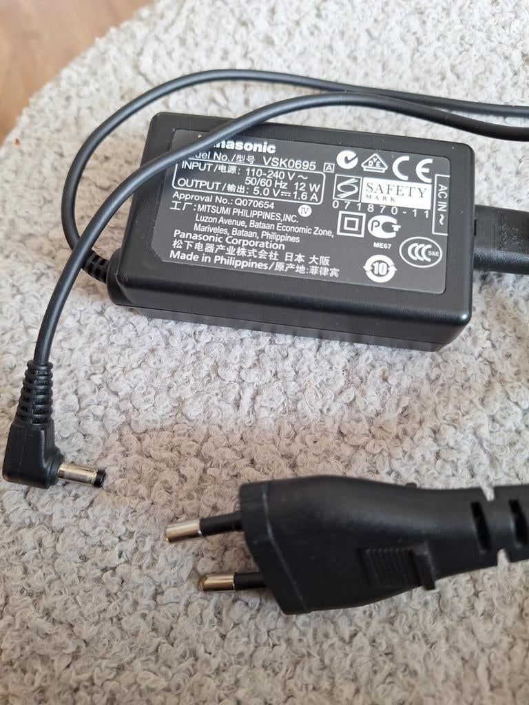Panasonic VSK0695 AC Adapter voor Videocamera, Ophalen of Verzenden, Gebruikt