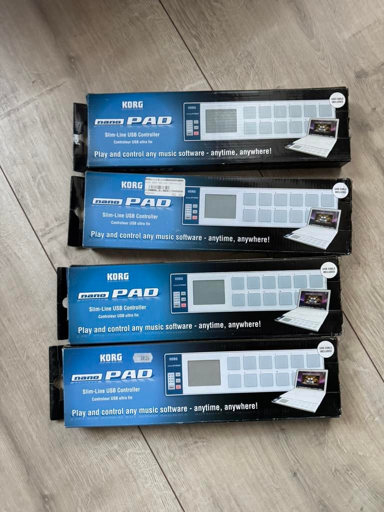 4 x Korg nanoPAD, Muziek en Instrumenten, Verzenden, Zo goed als nieuw