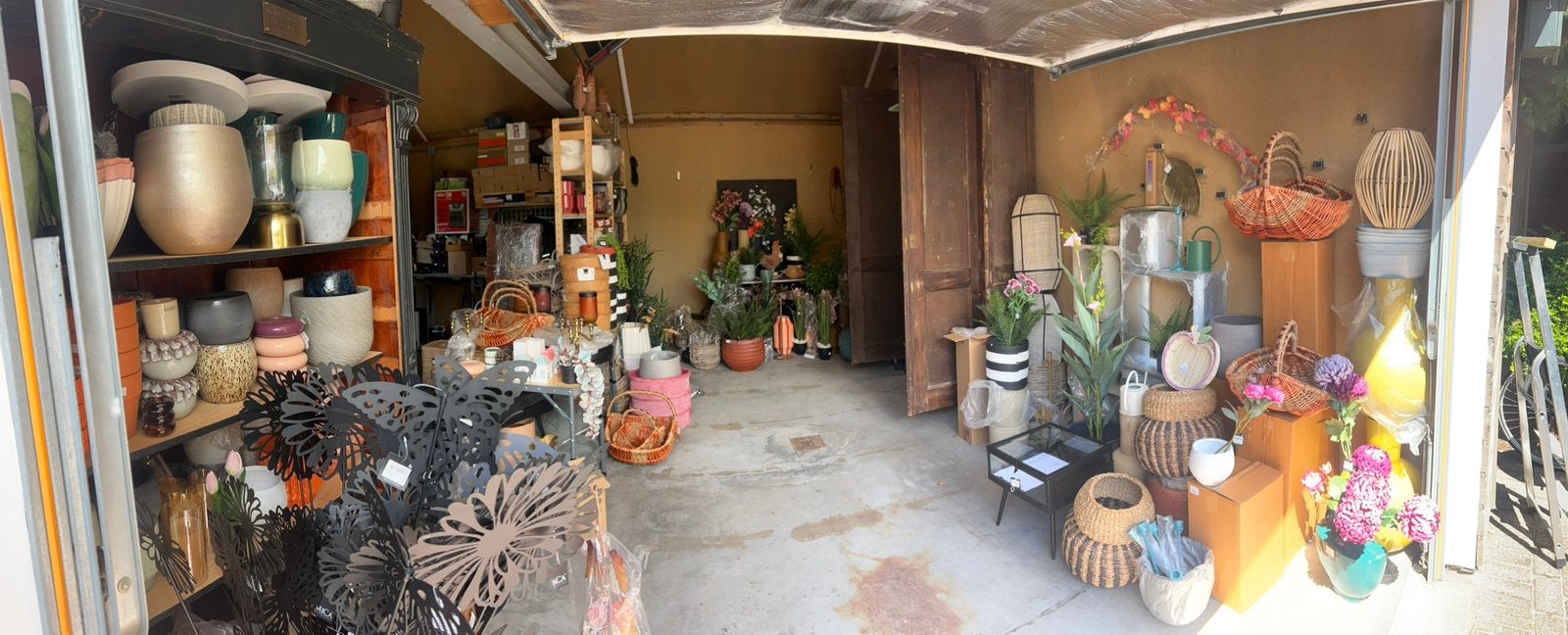 Grote partij Mica vazen, potten, kunstplanten en decoratie, Boeken, Partijen en Verzamelingen, Nieuw, Ophalen