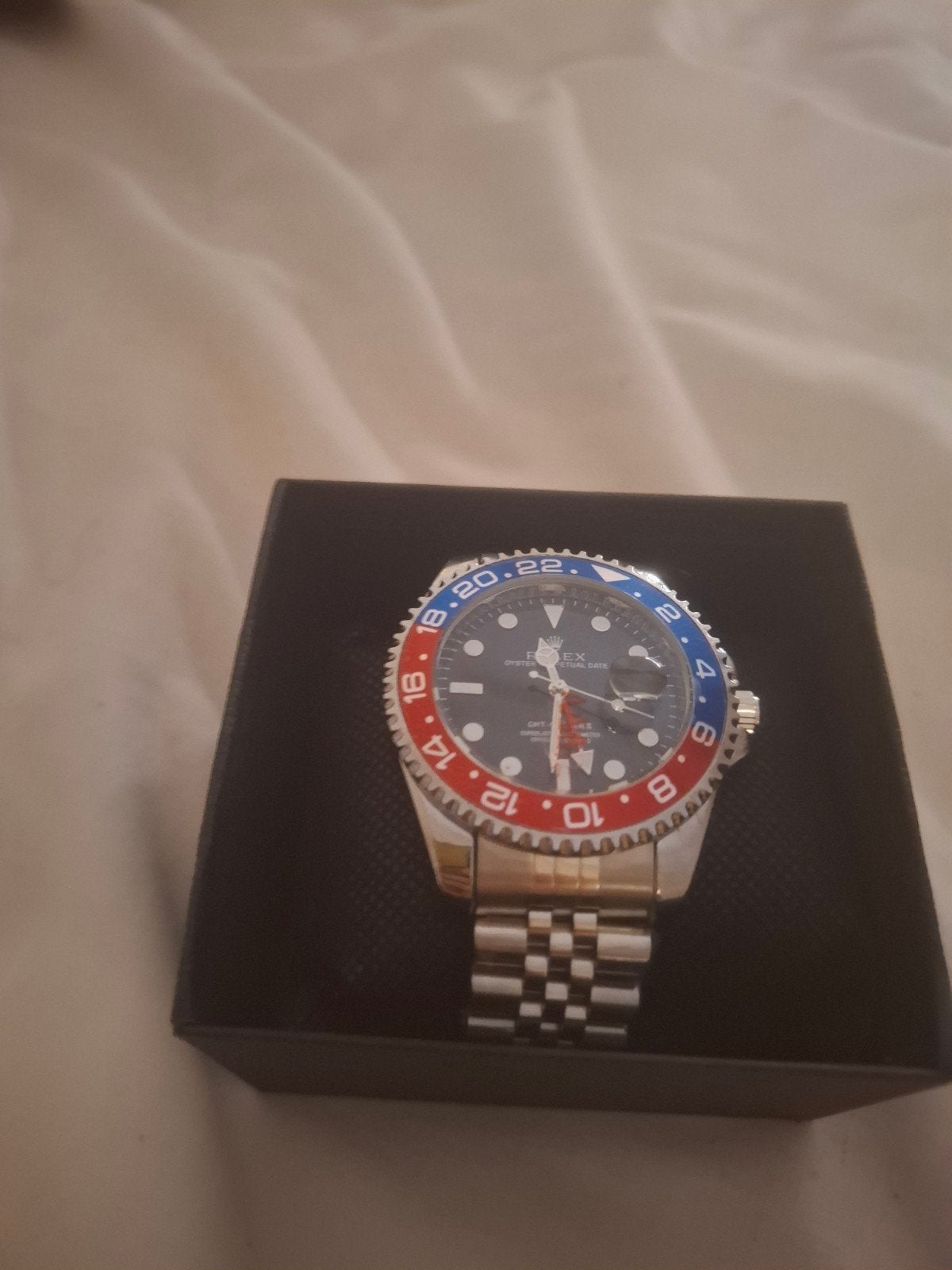 Mooie horloge GMT master pepsi, Ophalen, Nieuw, Staal, Rolex