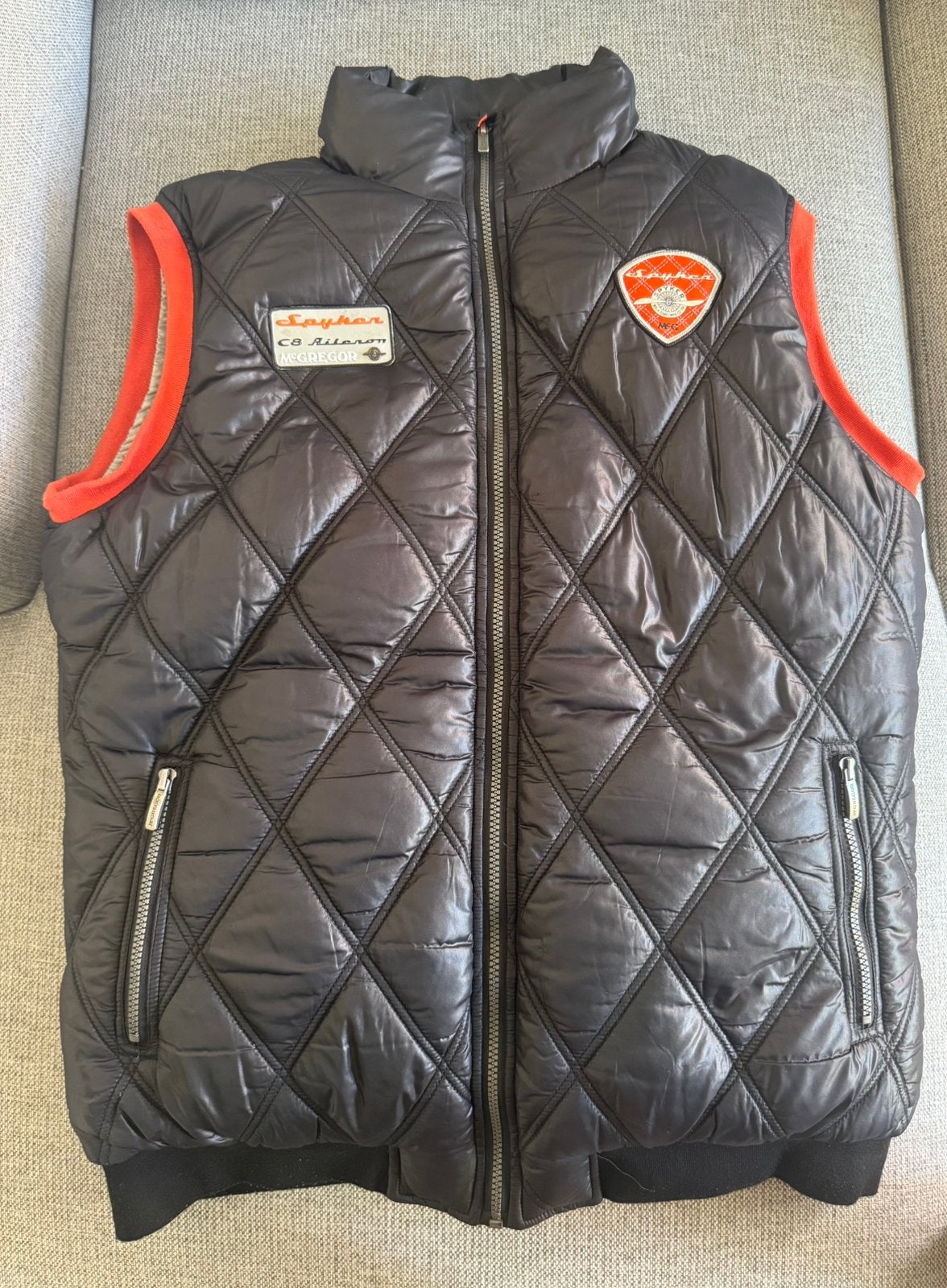 Limited edition Spyker Mc Gregor bodywarmer maat 54 XL, Ophalen of Verzenden, Zo goed als nieuw, Maat 52/54 (L), Blauw