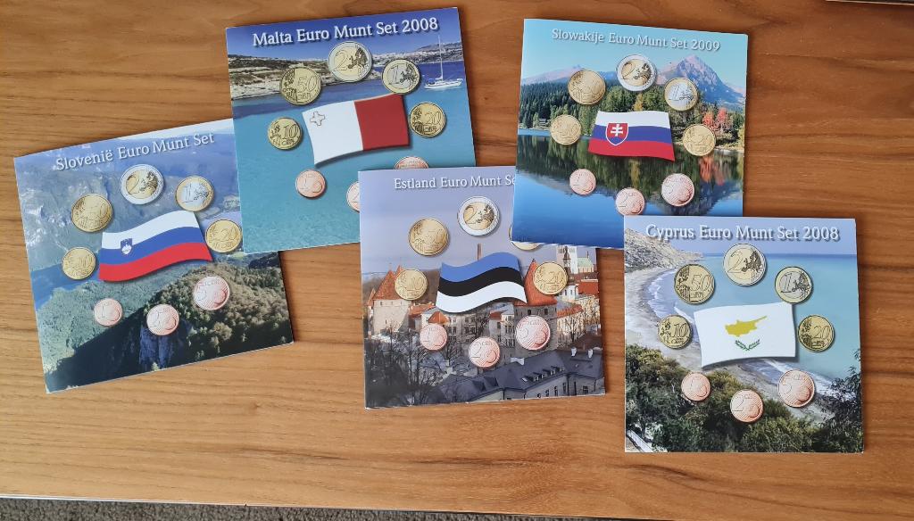 Euro Muntensets (5 stuks), Postzegels en Munten, Ophalen of Verzenden, Buitenland, Munten