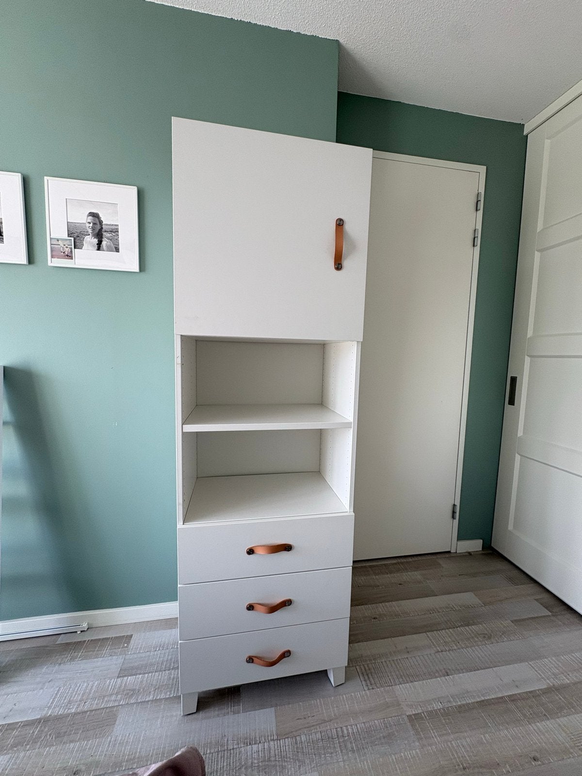 Witte kast Platsa met lades en hangruimte, Ophalen, Minder dan 50 cm, Gebruikt, Met lade(s)